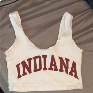indiana university crop top